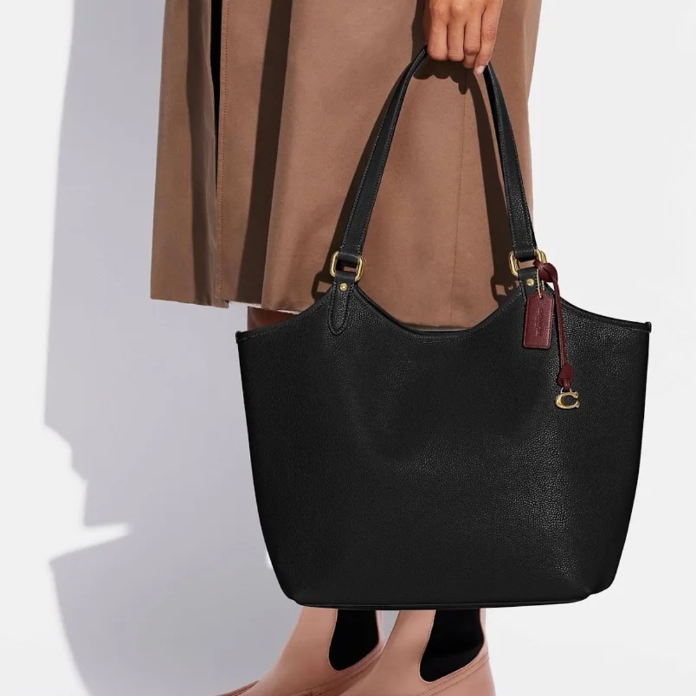 Coach Black Leather Day Tote Bag